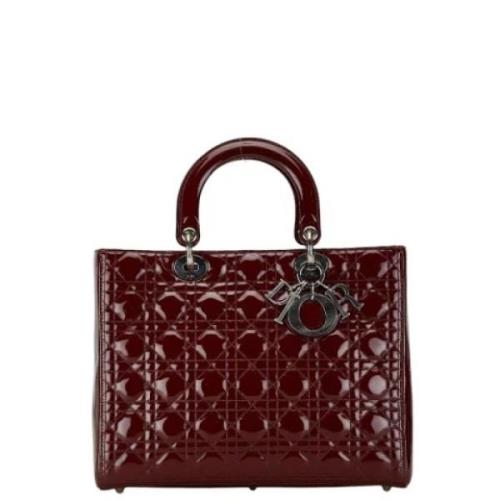 Pre-owned Leather dior-bags Dior Vintage , Red , Dames