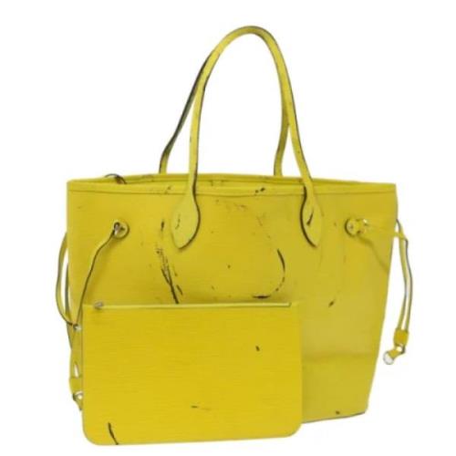 Pre-owned Leather shoulder-bags Louis Vuitton Vintage , Yellow , Dames