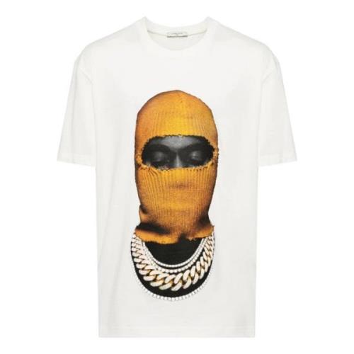 Mask20 Print Katoenen T-shirt IH NOM UH NIT , White , Heren