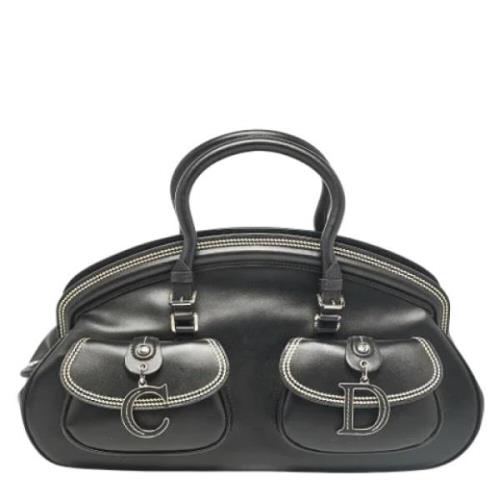 Pre-owned Leather dior-bags Dior Vintage , Black , Dames