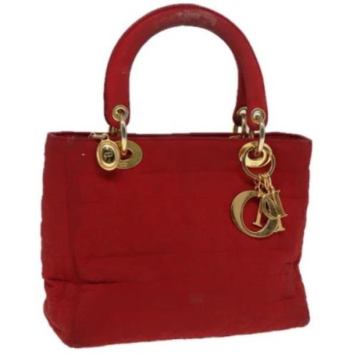 Pre-owned Nylon handbags Dior Vintage , Red , Dames