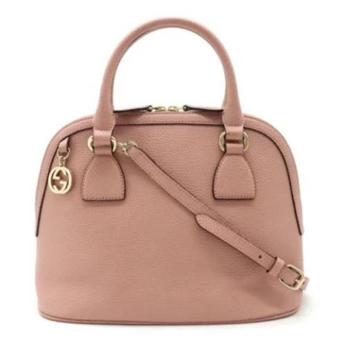 Pre-owned Leather handbags Gucci Vintage , Pink , Dames