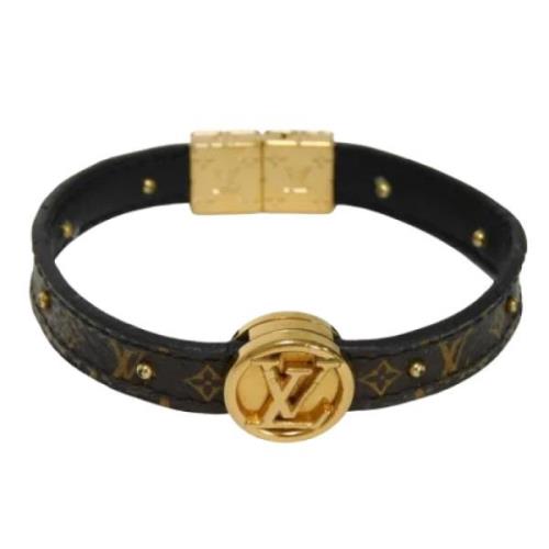 Pre-owned Fabric bracelets Louis Vuitton Vintage , Brown , Dames