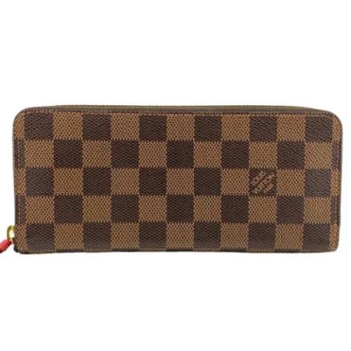 Pre-owned Leather wallets Louis Vuitton Vintage , Brown , Dames