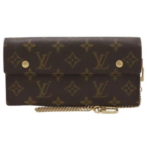 Pre-owned Canvas wallets Louis Vuitton Vintage , Brown , Dames