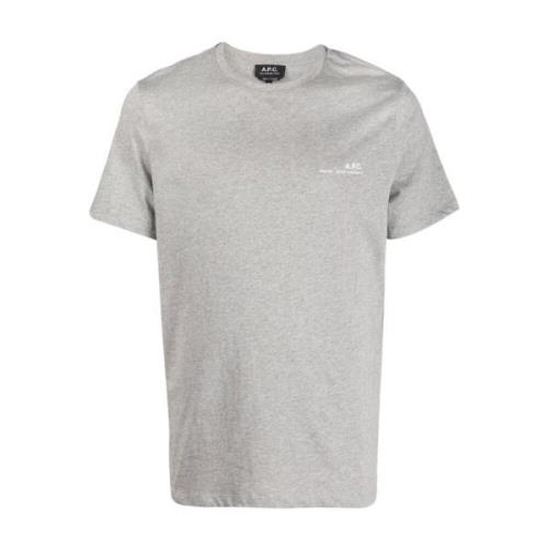 Katoenen T-shirt voor mannen A.p.c. , Gray , Heren