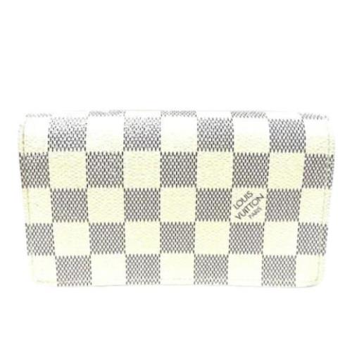 Pre-owned Fabric wallets Louis Vuitton Vintage , White , Dames