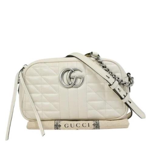 Pre-owned Leather gucci-bags Gucci Vintage , White , Dames