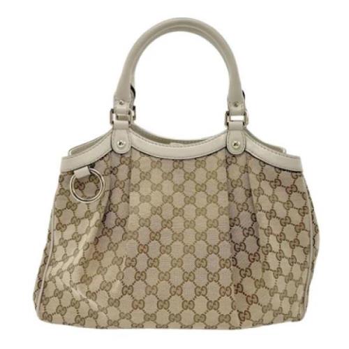 Pre-owned Canvas gucci-bags Gucci Vintage , Brown , Dames