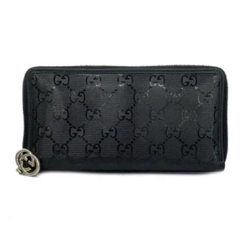 Pre-owned Plastic wallets Gucci Vintage , Black , Dames