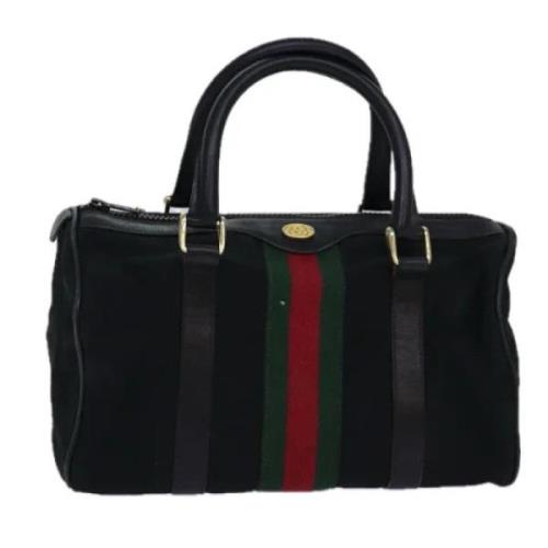 Pre-owned Canvas handbags Gucci Vintage , Black , Dames