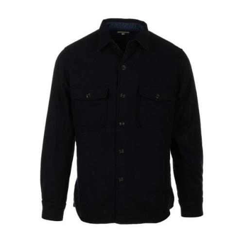 Blauw Geweven Shirt Peter Hartford , Blue , Heren