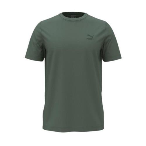 Basis T-shirt met klein logo Puma , Green , Heren