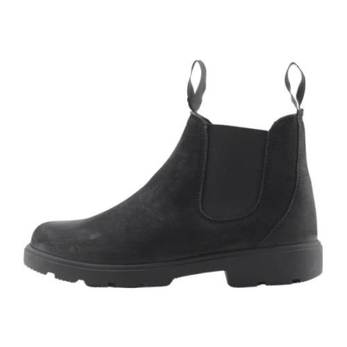 Nubuck Winterlaars met wollen voering Nature Footwear , Black , Heren