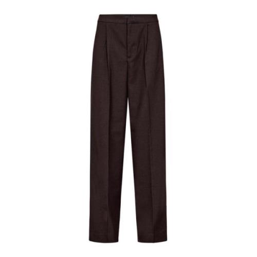 Pinstripe Straight Leg Tailor Broek Koffie Copenhagen Muse , Brown , D...