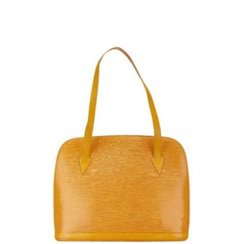 Pre-owned Leather shoulder-bags Louis Vuitton Vintage , Yellow , Dames