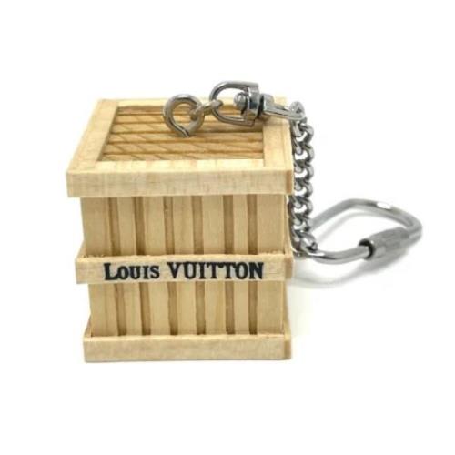 Pre-owned Fabric key-holders Louis Vuitton Vintage , Beige , Dames