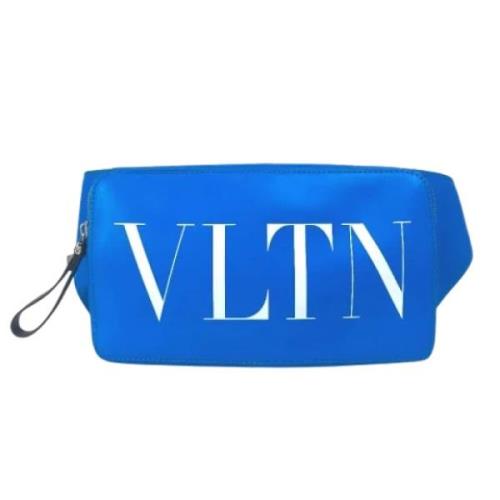 Pre-owned Leather crossbody-bags Valentino Vintage , Blue , Dames