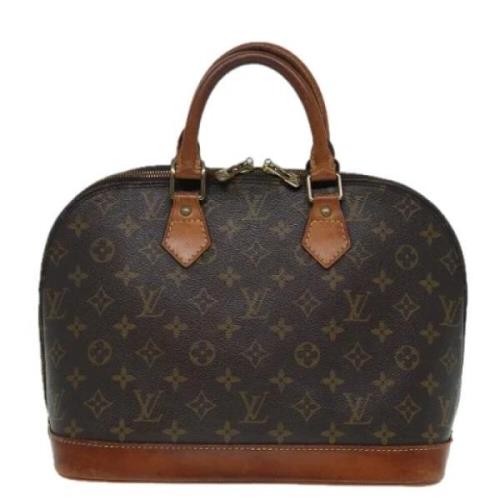 Pre-owned Canvas handbags Louis Vuitton Vintage , Brown , Dames