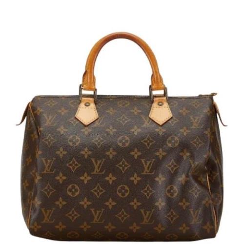 Pre-owned Canvas handbags Louis Vuitton Vintage , Brown , Dames