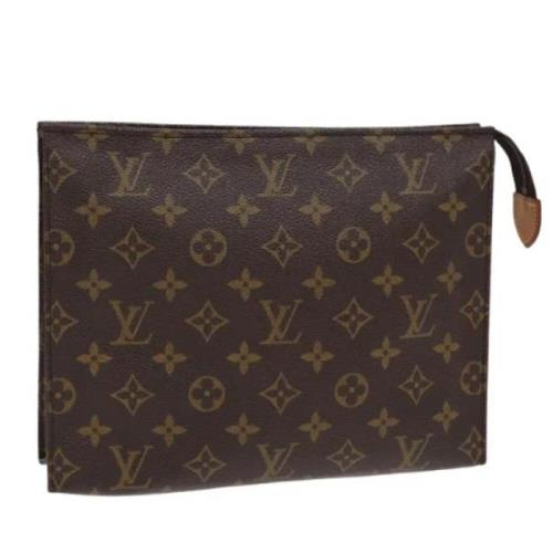 Pre-owned Canvas pouches Louis Vuitton Vintage , Brown , Dames