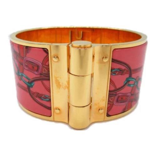 Pre-owned Metal bracelets Hermès Vintage , Pink , Dames