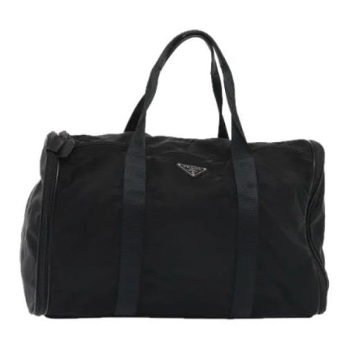 Pre-owned Nylon travel-bags Prada Vintage , Black , Dames