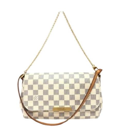 Pre-owned Fabric louis-vuitton-bags Louis Vuitton Vintage , White , Da...