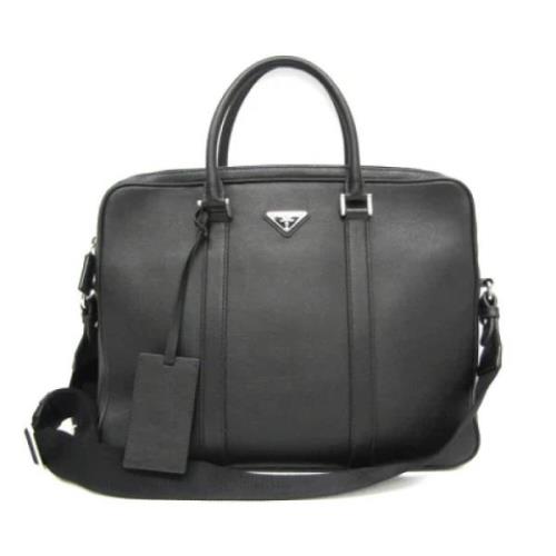 Pre-owned Leather prada-bags Prada Vintage , Black , Dames