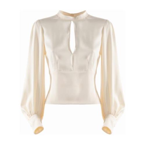 Ivoor Shirt Collectie Nenette , Beige , Dames