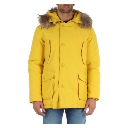 Parka jas met bontdetail Freedomday , Yellow , Heren