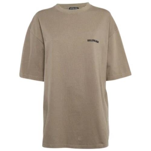 Pre-owned Fabric tops Balenciaga Vintage , Beige , Dames