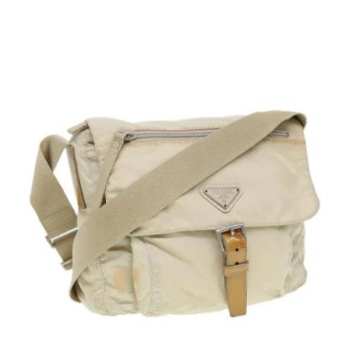 Pre-owned Nylon prada-bags Prada Vintage , Beige , Dames