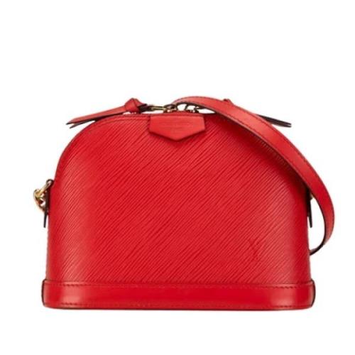 Pre-owned Leather handbags Louis Vuitton Vintage , Red , Dames