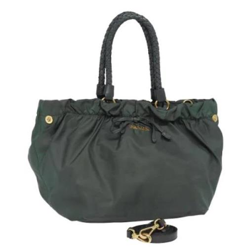 Pre-owned Nylon handbags Prada Vintage , Green , Dames