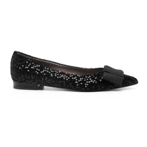 Zwarte Paillet Ballet Flats Roberto Festa , Black , Dames