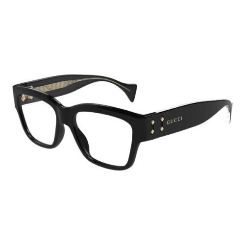 Zwarte Brillenmonturen Gucci , Black , Heren