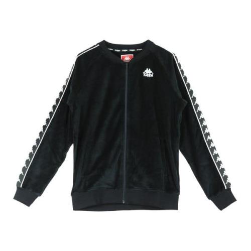 Stijlvolle heren track jacket in zwart/wit Kappa , Black , Heren