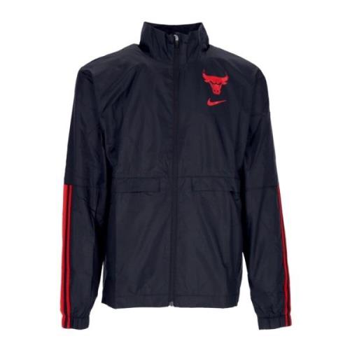 Chicago Bulls Trainingsjack Zwart/Rood Nike , Black , Heren