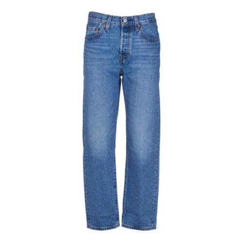 Klassieke rechte pijp crop jeans Levi's , Blue , Dames