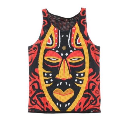 Omkeerbaar Basketbal Tanktop met Logo Dolly Noire , Multicolor , Dames