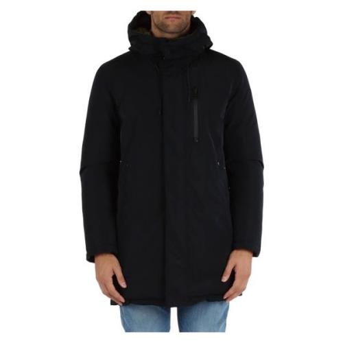 Omkeerbare parka met capuchon Freedomday , Black , Heren