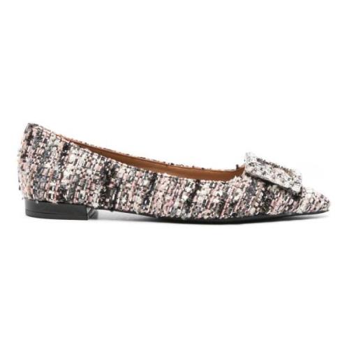 Tweed ballerina's met juweelversiering Roberto Festa , Multicolor , Da...