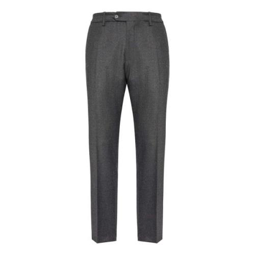 Wollen Stretchbroek Boggi Milano , Gray , Heren