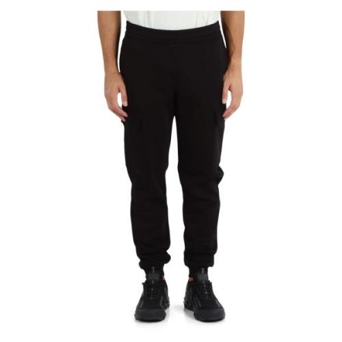 Cargo Sportieve Katoenen Sweatpants Emporio Armani EA7 , Black , Heren