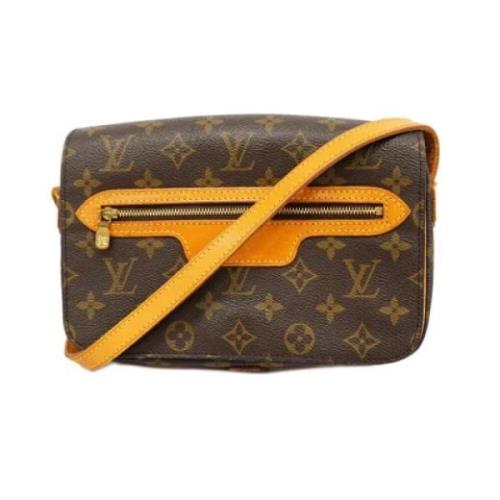 Pre-owned Fabric louis-vuitton-bags Louis Vuitton Vintage , Brown , Da...