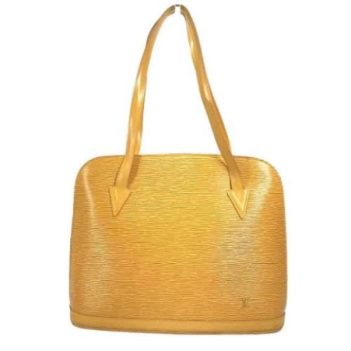 Pre-owned Leather louis-vuitton-bags Louis Vuitton Vintage , Yellow , ...