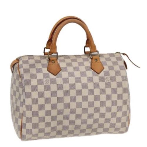 Pre-owned Canvas louis-vuitton-bags Louis Vuitton Vintage , White , Da...