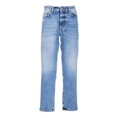 Klassieke Straight Leg Jeans voor Vrouwen Icon Denim , Blue , Dames