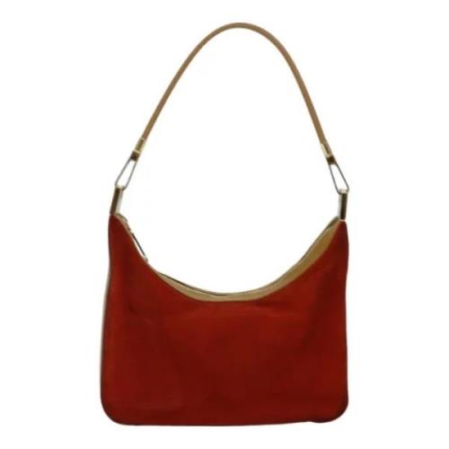 Pre-owned Suede handbags Gucci Vintage , Red , Dames